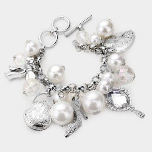 Silver Fashion Charm Bracelet